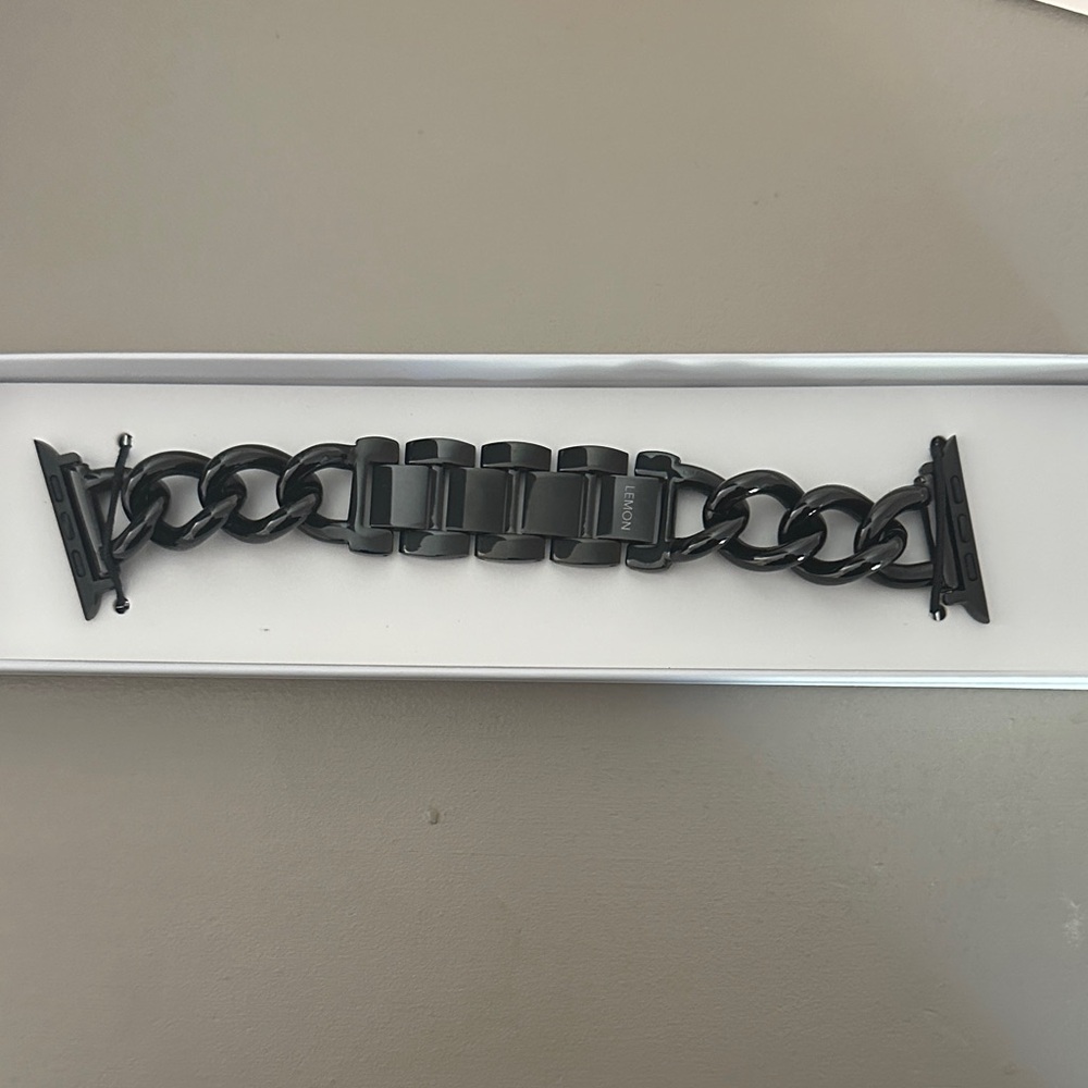 Black Metal Apple Watch Band